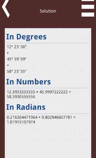 Calculadora de grados 2