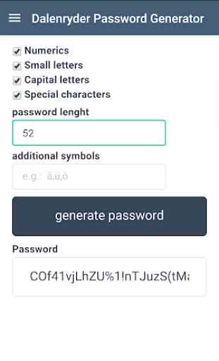Dalenryder Password Generator 2