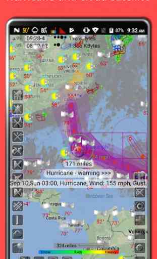 eMap HDF - weather, hurricanes, radar, lightning 1
