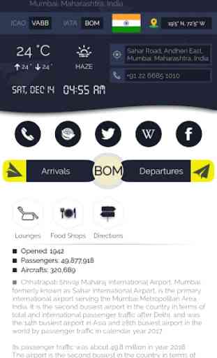 Mumbai Airport (BOM) Info + Flight Tracker 1