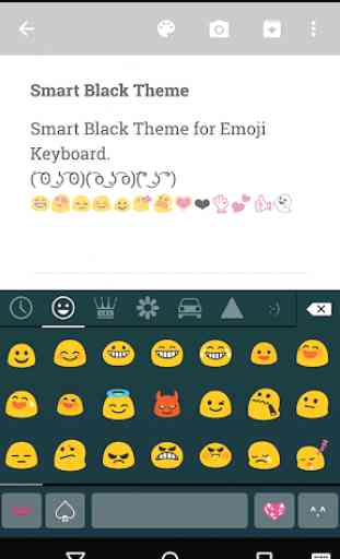 Smart Black Emoji Keyboard 2