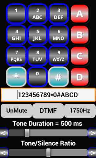 16 Tone DTMF Generator Keypad 1234567890*#ABCD1750 1