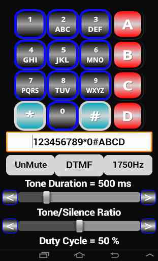 16 Tone DTMF Generator Keypad 1234567890*#ABCD1750 3