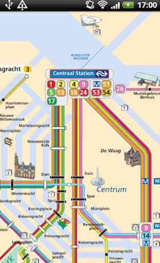 Amsterdam Metro & Tram Free Offline Map 2019 1