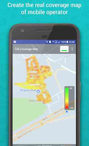 Cell Coverage Map: prueba de señal de red móvil 1