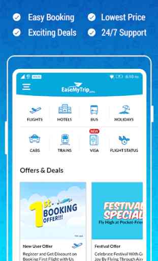 EaseMyTrip – Cheap Flights, Hotels, Bus & Holidays 1