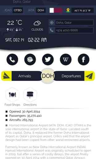 Hamad International Airport (DOH) Info + Tracker 1