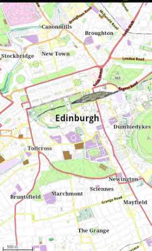 Mapa offline de Edimburgo 1