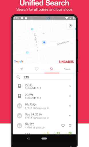 Singabus - Singapore Bus Timing + MRT app SG 3