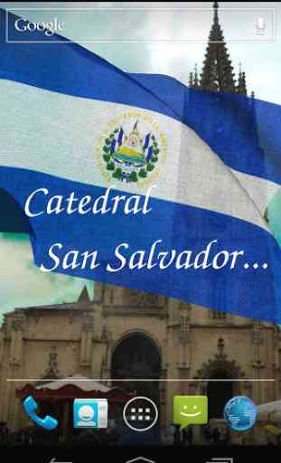 Bandera de El Salvador 3D Live Wallpaper 2