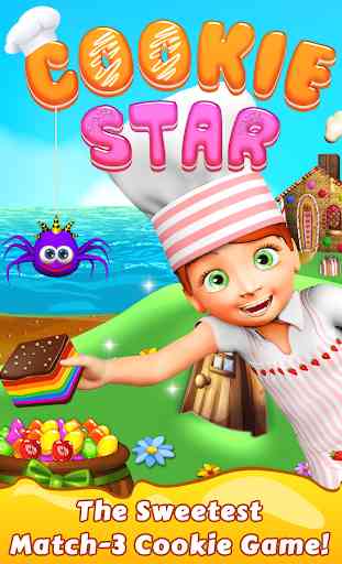 Cookie Star: pastel de azúcar - juego gratis 1