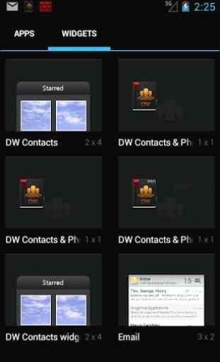 DW Contacts widget 4