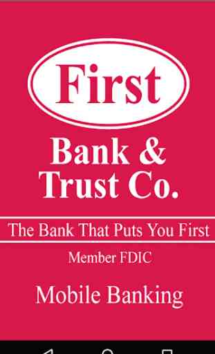 First Bank & Trust Mobile Bank 1