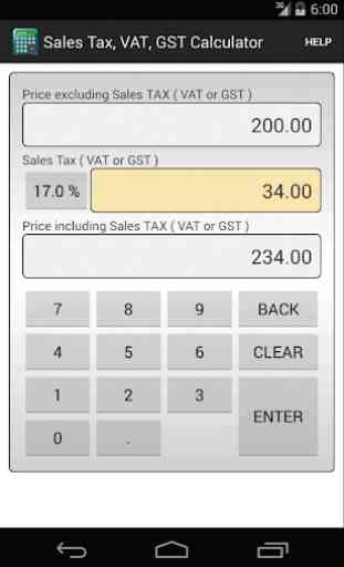 Sales Tax, VAT, GST Calculator 2