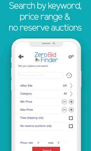 Zero Bid Finder for ebay UK 4