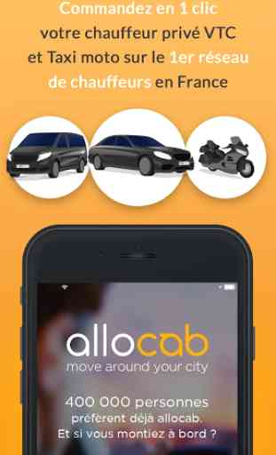 Allocab - Chauffeur Privé VTC et Taxi moto 1
