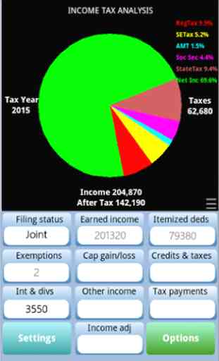 TaxMode: income tax calculator & planner for USA 2