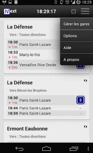 Next -Horaires SNCF transilien 3