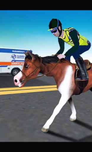 simulador caballo policía 4