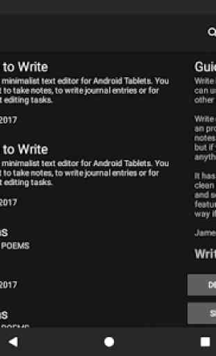 Write: Tablet Notepad/Journal 1