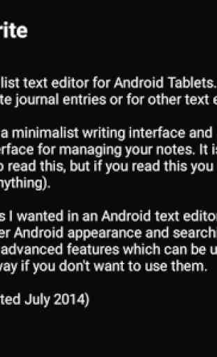 Write: Tablet Notepad/Journal 2