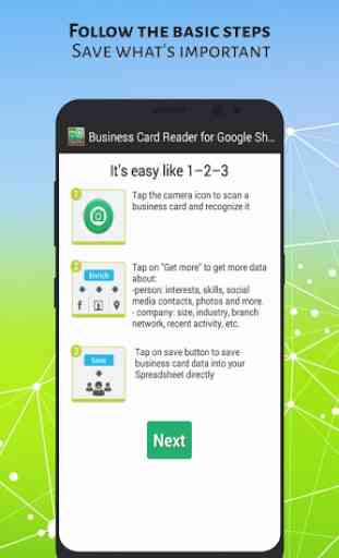 Business Card Scanner for Google Sheets 1