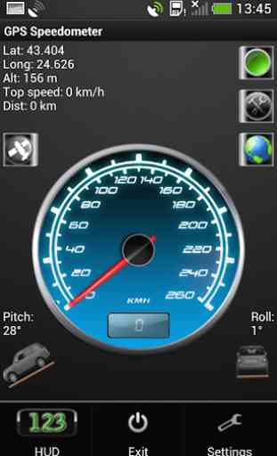 GPS Velocímetro en kph o mph 1