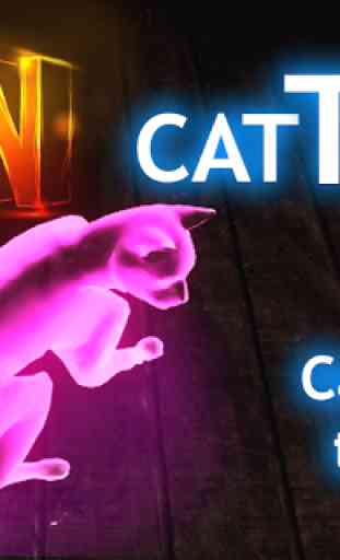 Neon del gato Tom Holograma 2