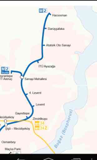 Estambul Metro y Tranvía Mapa 2019 3