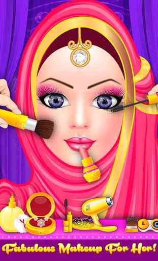 juego de vestir de salón de moda de muñeca hijab 3