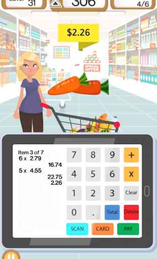 Supermarket Cashier - Cash Register & Money Game 2