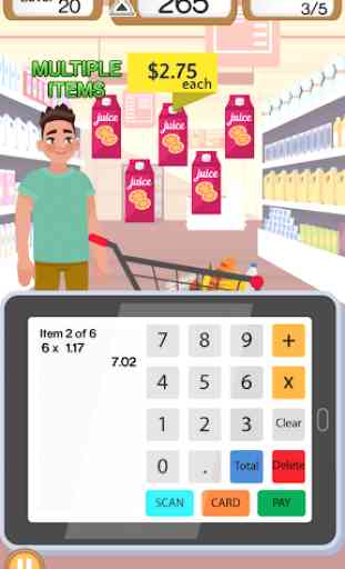 Supermarket Cashier - Cash Register & Money Game 3