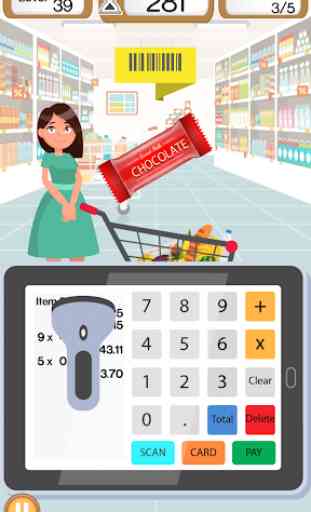 Supermarket Cashier - Cash Register & Money Game 4