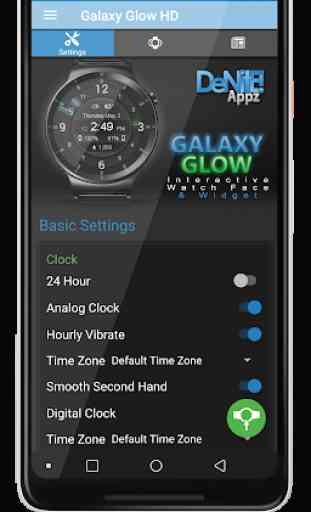 Galaxy Glow HD Watch Face Widget & Live Wallpaper 4