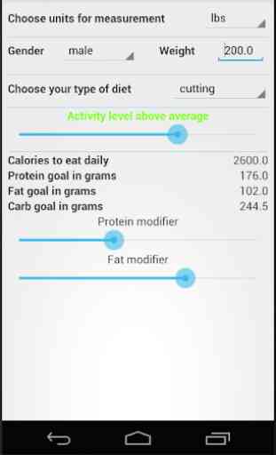 Macro Nutrition Calculator 2