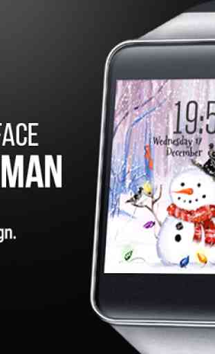 Snowman ⛄ Free Watch Face 2