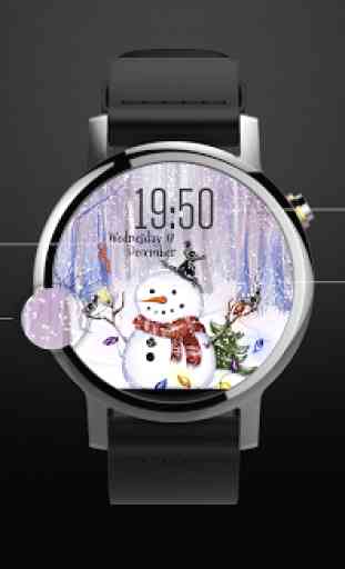 Snowman ⛄ Free Watch Face 3
