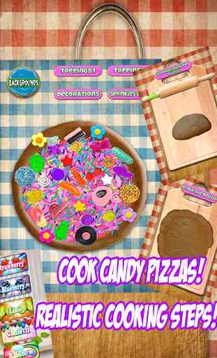 Candy Dessert Pizza Maker - Fun Food Cooking Game 4