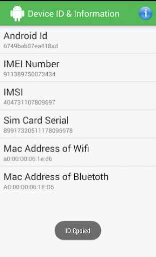 Device ID & Info. for Android 1