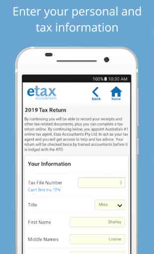 Etax Mobile App - Australian Tax Return for Mobile 1