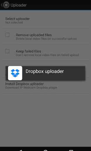 IP Webcam uploader for Dropbox 1