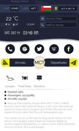 Muscat Airport (MCT) Info + Flight Tracker 1