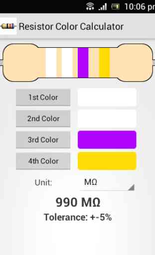 Resistor Color Calculator 3