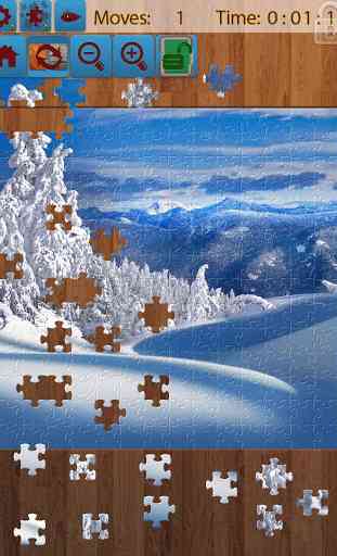 Paisaje de nieve Jigsaw Puzzle 1