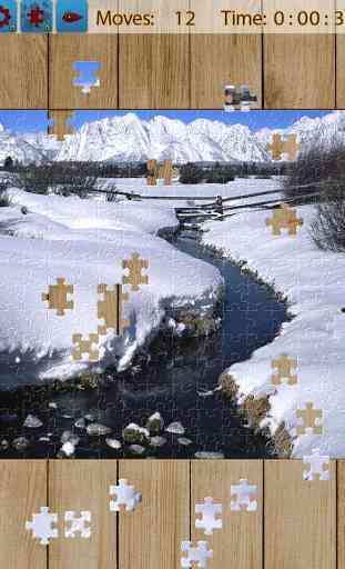 Paisaje de nieve Jigsaw Puzzle 2