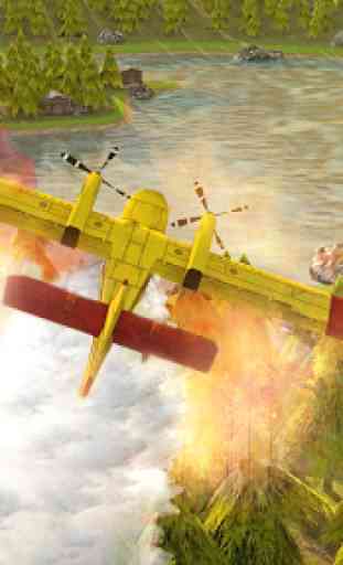 Airplane Firefighter Simulator Pilot Flying Games 3
