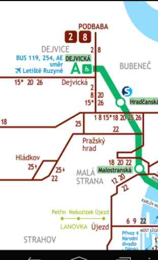 Praga Metro y Tranvías Mapa 2019 4