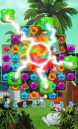 Weed Match 3 Candy Jewel - Crush cool puzzle games 1