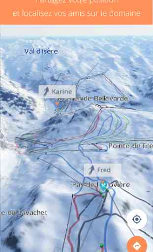 4riders Ski - Carte Sociale 3D et Tracking GPS 2
