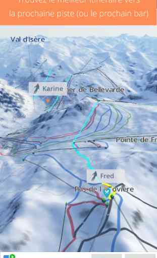 4riders Ski - Carte Sociale 3D et Tracking GPS 3